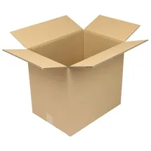 Jungheinrich PROFISHOP Wellpapp-Faltkarton 2-wellig, 430 x 310 x 390 mm, Qualität 2.30, braun