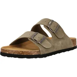 Sandale CRUZ "Cosimo", Herren, Gr. 41, grau, Rindsleder, casual, Schuhe, aus atmungsaktivem Material