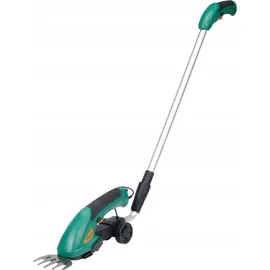 Flo 2in1 Akku Rasenschere und Heckenschere mit Teleskoparm Akku 3,6V Li-Ion Strauchschere Grasschere Gartenschere