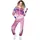 Amscan 80er Jahre Velours Joggersuit Damen S