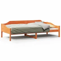 vidaXL Massivholzbett 90 x 200 cm Braun