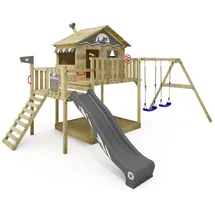 Wickey Spielturm Smart Coast mit Schaukel & Rutsche, grau NO SIZE