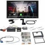 Kenwood DMX8021DABS Android Auto CarPlay Bluetooth Einbauset für Audi TT 8J