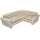Intex Innen-ecksofa - Beige - 257x203x76 cm