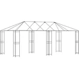 vidaXL Partyzelt 6 x 3 m Schwarz