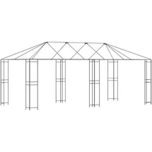 vidaXL Partyzelt 6 x 3 m Schwarz