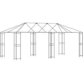 vidaXL Partyzelt 6 x 3 m Schwarz