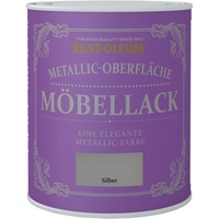 Rust-Oleum Möbellack Metallisch Silber Matt 750 ml