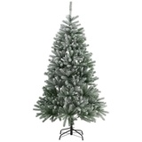Juskys Weihnachtsbaum Talvi 180 cm hoch Tannenbaum aus Kunststoff mit Schnee & Metallständer