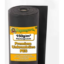 25m2 Unkrautvlies Gartenvlies Mulchvlies Bodengewebe 150g 1m breit PES