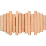 Tlily - Wandmontiertes Gestell mit Klapphaken, modernes Holz, perfekt zum Aufhängen von Mänteln, Regenschirmen, Handtüchern und Schürzen.