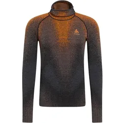 ODLO Herren Unterhemd BL TOP facemask l/s, oriole, M