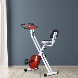 Homcom Fahrradtrainer mit Magnetwiderstand rot/weiß