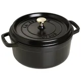 Staub Cocotte 26 cm rund schwarz