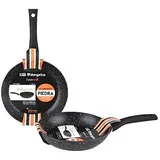 Orbegozo SFB 8020 - Geschmiedete Aluminiumbratpfanne, Antihaftbeschichtung, PFOA-frei, 1 Liter, schwarz, Durchmesser 20 cm