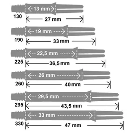 L-Style LSTYLE L-Shaft Locked Straight N9 TwinColor Transparent Rot, 260