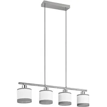 rl live your light Davos 4-flg. 12 cm rund chrom/weiß