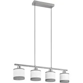 rl live your light Davos 4-flg. 12 cm rund chrom/weiß