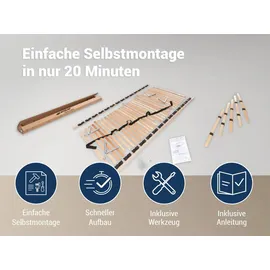 Betten-ABC Max1 K+F Lattenrost zur Selbstmontage mit Kopf- und Fußteilverstellung 140 x 200 cm