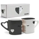 MiaMio Kaffeetasse 0,3 l Grau 2 St.