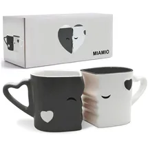 MiaMio Kaffeetasse 0,3 l Grau 2 St.