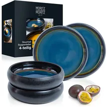 Moritz & Moritz SOLID Blau 4-tlg.
