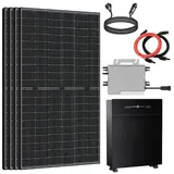 epp.solar EPP.Solar® 2000W/2000W Balkonkraftwerk mit Speicher Komplettset | 5,12 kWh Marstek Venus-E AC gekoppelt Solarpeicher | DEYE 2000W Wechselrichter Smart PV Anlage