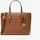 Michael Kors Quinn Small Umhängetasche Leder Brown