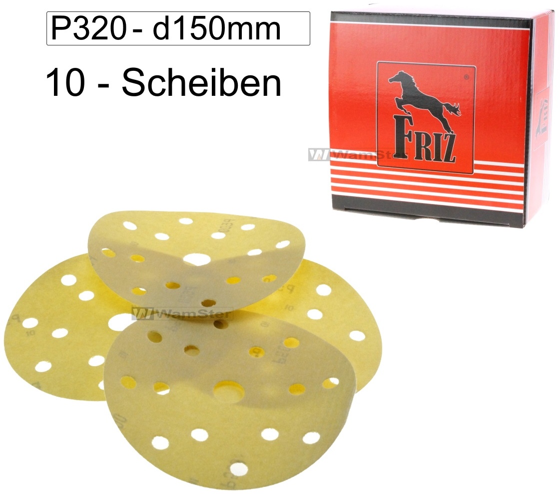 10 x FRIZ Schleifscheibe d150 - P400 15H