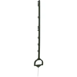 Kerbl Vollkunststoffpfahl mit Steigbügeltritt 114 cm grün