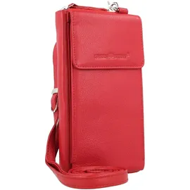 GREENBURRY Nappa Handytasche RFID Leder 8 cm | rot