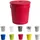 H&D Manufaktur Ascheeimer Metall 29 cm Ø x 31,5 cm 18 l rot