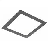 Aigostar 18W Eckige LED Einbauleuchte slim Panel Spot mit schwarzen Rahmen 224 x 22mm 1520 Lumen Warmweiß (3000 K)
