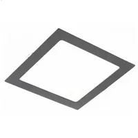 Aigostar Eckige LED Einbauleuchte 18W schwarz Aluminium 224 x 224 x 22mm 1520 Lumen Warmweiß