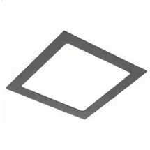 Aigostar 18W Eckige LED Einbauleuchte slim Panel Spot mit schwarzen Rahmen 224 x 22mm 1520 Lumen Warmweiß (3000 K)