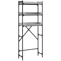 vidaXL Waschmaschinenregal Grau Sonoma 67x25x163 cm Holzwerkstoff