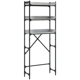 vidaXL Waschmaschinenregal Grau Sonoma 67x25x163 cm Holzwerkstoff