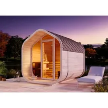 FinnTherm ScandiCube Wave Comfort inkl. 9 kW Ofen + int. Steuerung