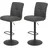 Hela Barhocker LENI Microfaser schwarz 2er Set