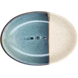 Tranquillo Seifenschale Rustic oval - blau