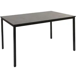 Mendler Schreibtisch Braila, Konferenztisch Bürotisch Seminartisch, 120x80cm MDF ~ schwarze Eiche-Optik