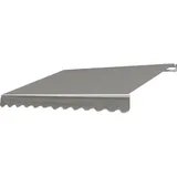 MCW Alu-Markise MCW-E49, Gelenkarmmarkise Sonnenschutz 2,5x2m Polyester, grau-braun