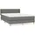 vidaXL Boxspringbett 140 x 200 cm Dunkelgrau