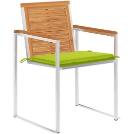 vidaXL Gartenstuhl 6 St. mit Kissen 6 x 6 x 6 cm grün