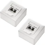 deleyCON MK1564 Wandplatte/Schalterabdeckung Weiß