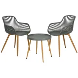 PROGARDEN Bistroset 3-tlg. Grau