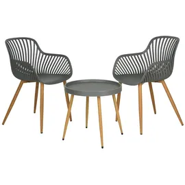 PROGARDEN Bistroset 3-tlg. Grau