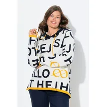 laurasøn Jaquardpullover Langarm Kapuze Schwarz M