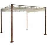 Proregal Pergola 3 x 2,2 m Creme-Weiß