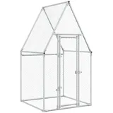 vidaXL Freilaufgehege 100 x 100 x 190 cm silbern